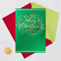 Green and Gold Christmas Card Card Front with Envelope and Gold Seal image number 6