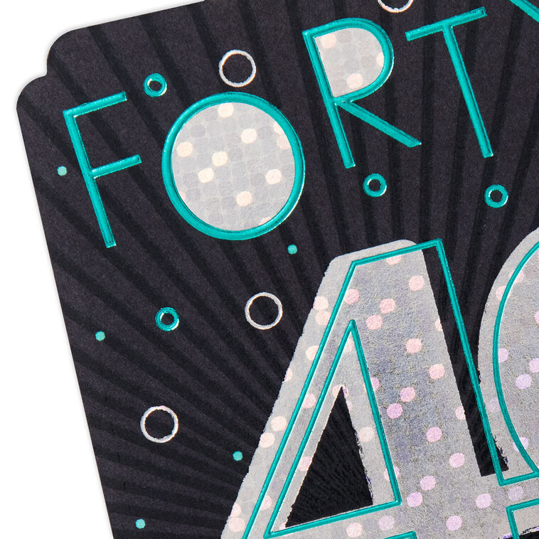 Great Time to Celebrate 40th Birthday Card, , large image number 4