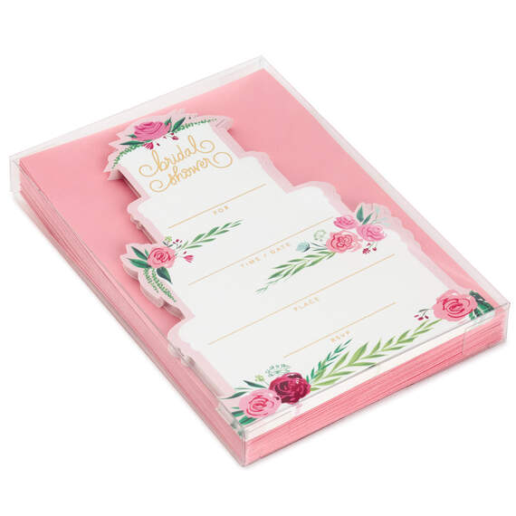 Wedding Cake Fill-in-the-Blank Bridal Shower Invitations, Pack of 20