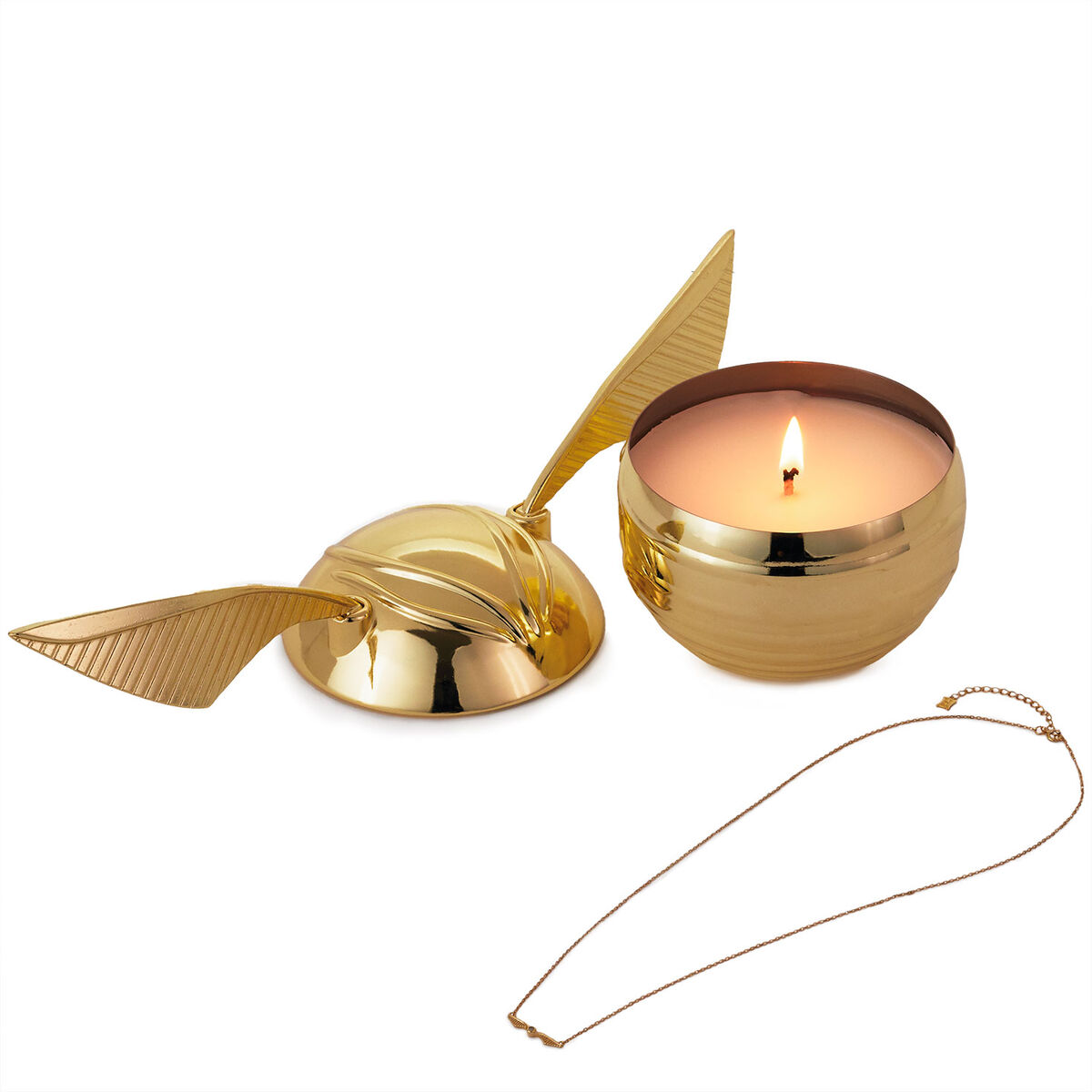 Charmed Aroma Harry Potter Golden Snitch Candle With Necklace Candles