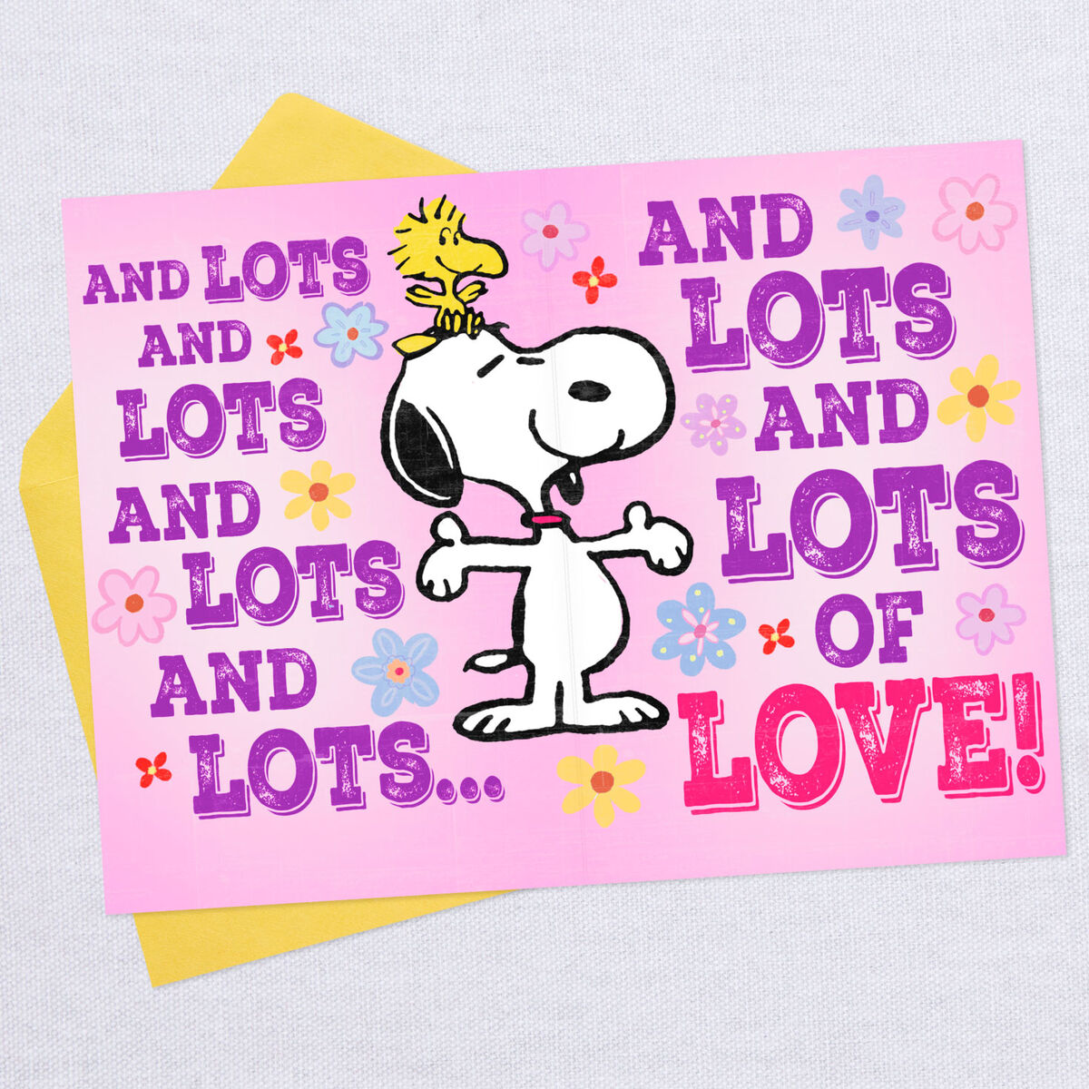 Peanuts® Snoopy Lots and Lots of Love Easter Card - Greeting Cards