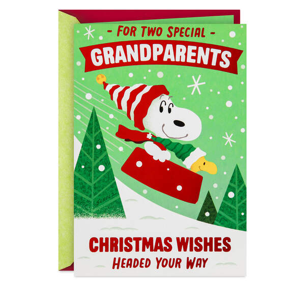 Peanuts® Snowbody Loved More Christmas Card for Grandparents, , large image number 1