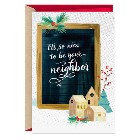 So Nice to Be Your Neighbor Holiday Card, , large
