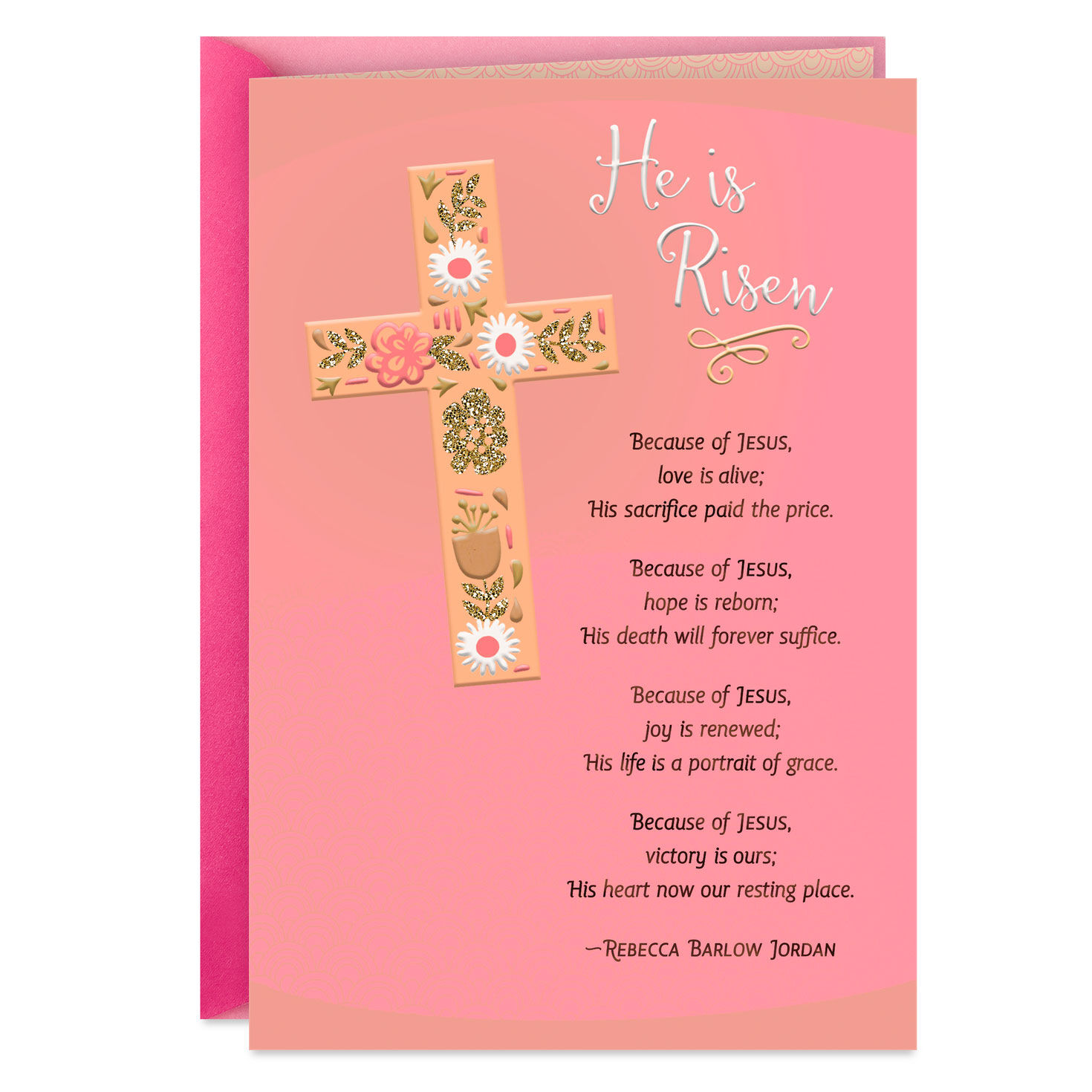 He Is Risen Religious Easter Card