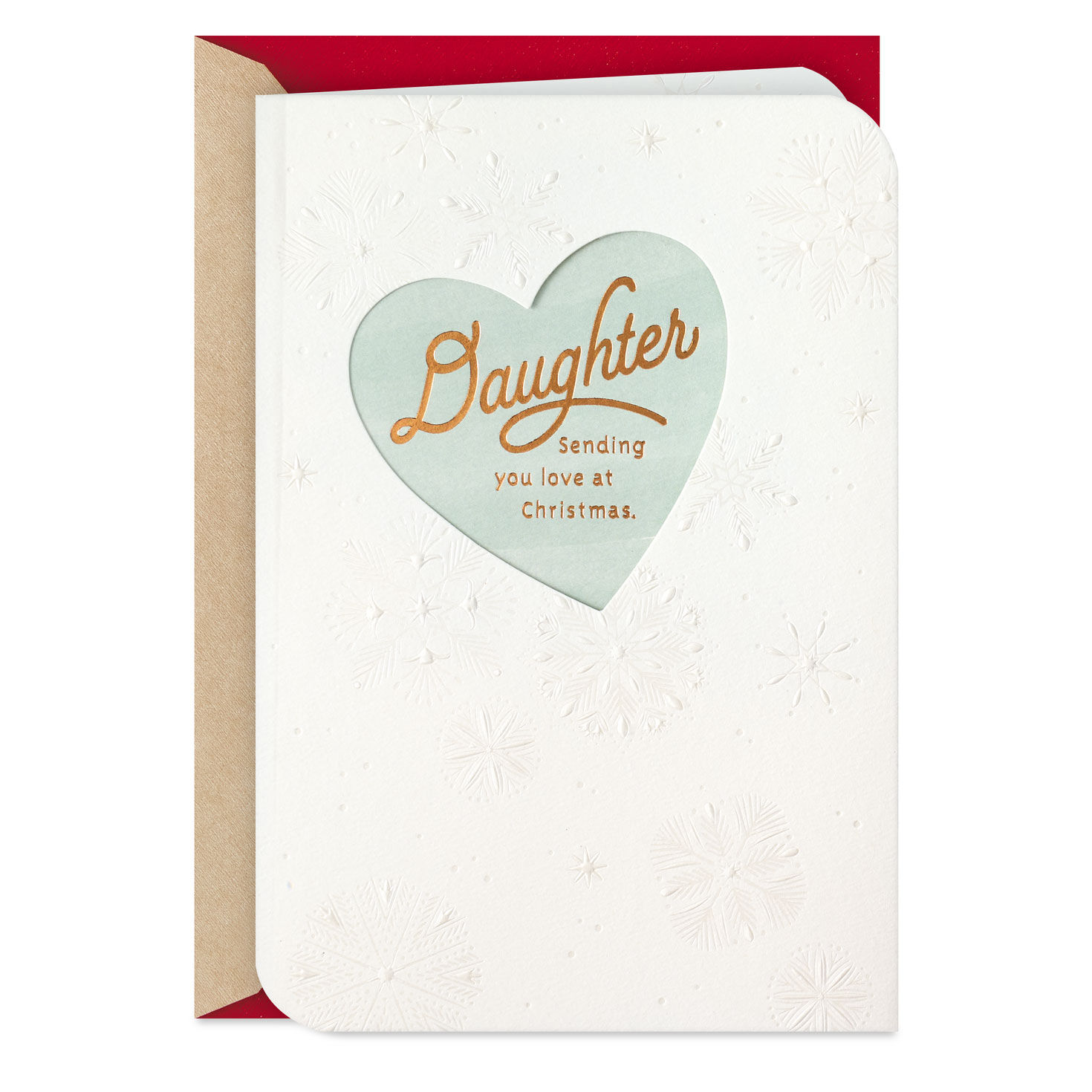 Sending You Love Christmas Card for Daughter