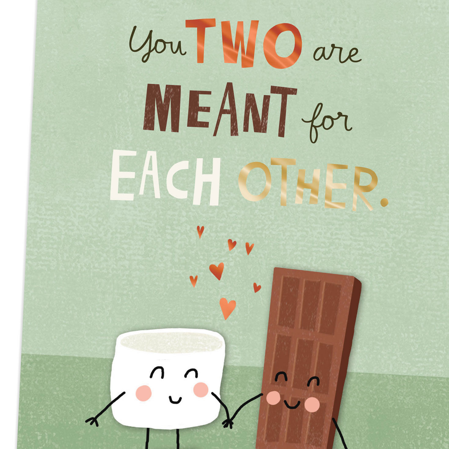 Marshmallow, Chocolate Bar and Graham Cracker Cartoon Anniversary Card  image number 4