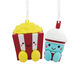 Better Together Popcorn & Slushie Magnetic Hallmark Ornaments, Set of 2