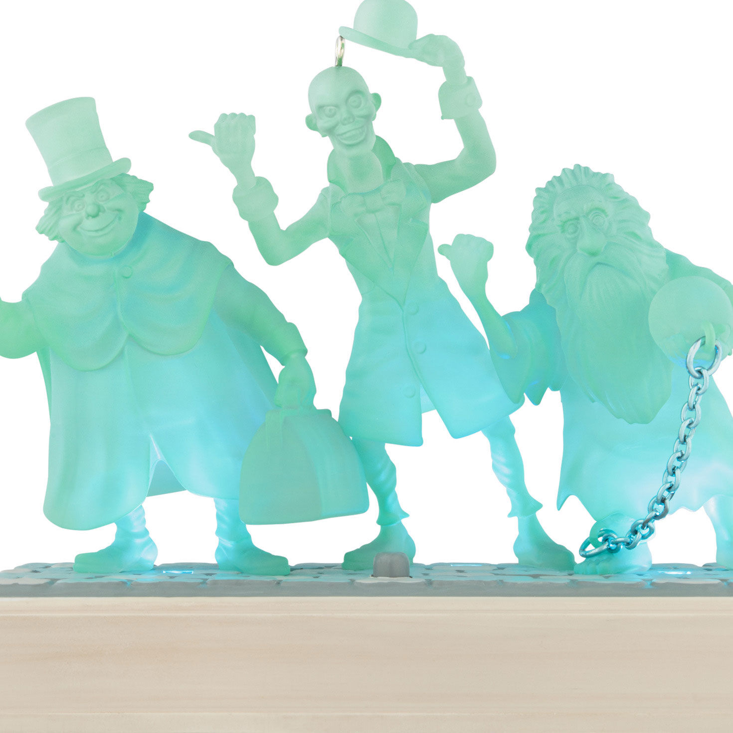 Haunted Mansion Hitchhiking Ghosts Ornament closeup view image number 6
