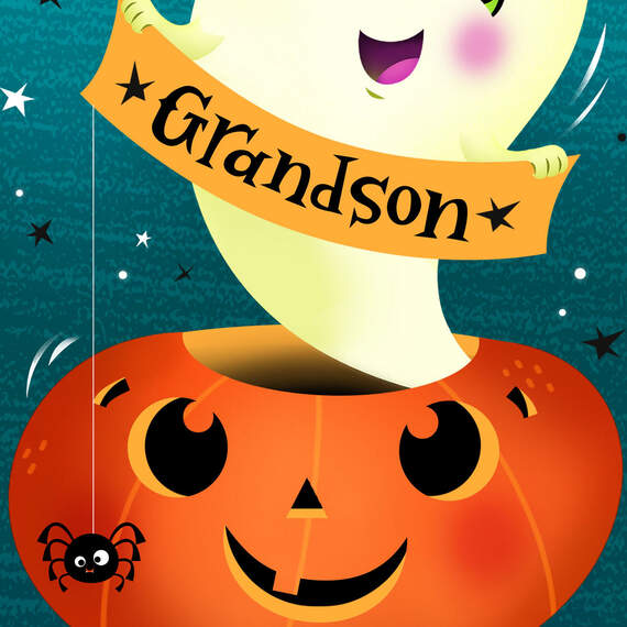 A Happy Little Boo Halloween Card for Grandson, , large image number 4
