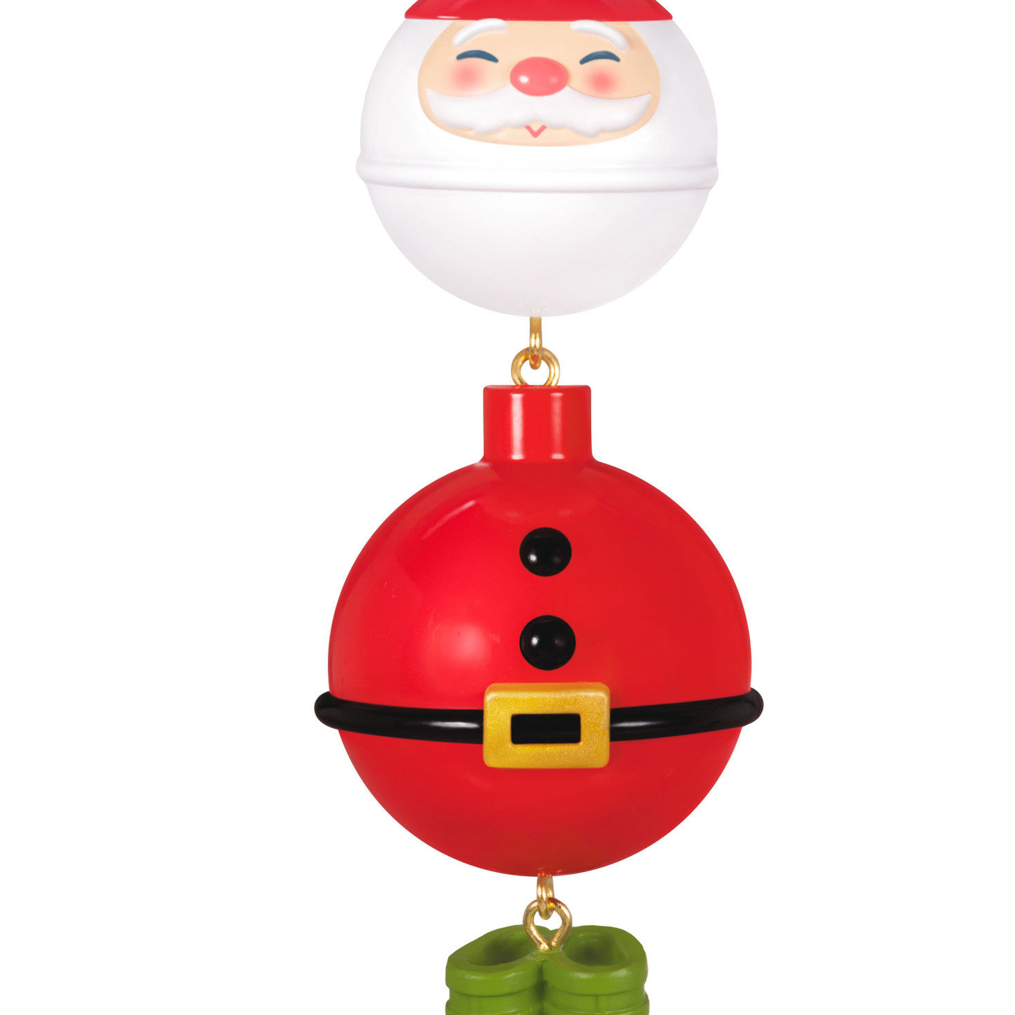Santa Fishing Bobber Keepsake Ornament closeup view image number 5
