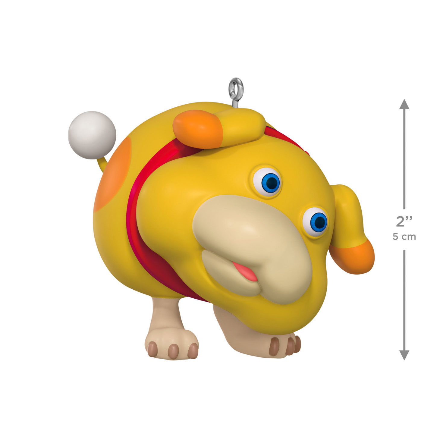 Nintendo Pikmin Yellow Doglike Character Ornament measurement image number 3