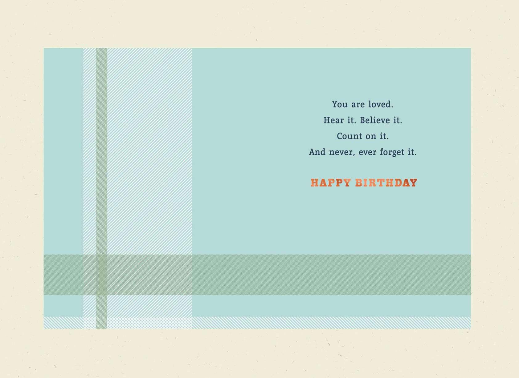 You Are Loved Birthday Card for Grandson