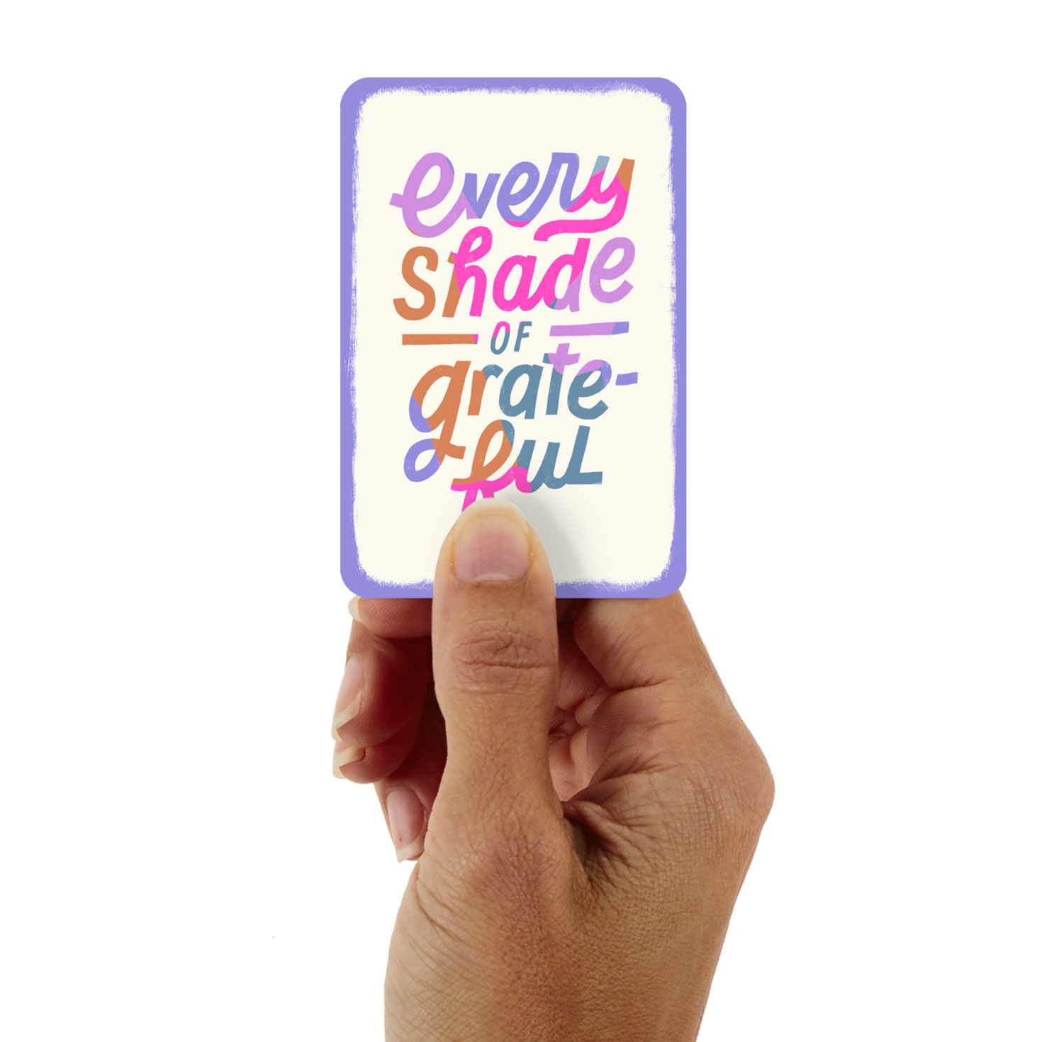 3.25" Mini Every Shade of Grateful Thank-You Card