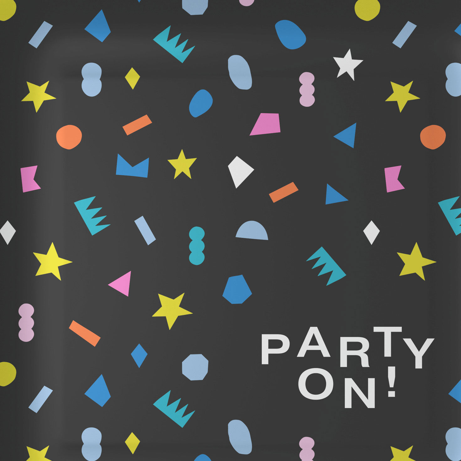 "Party On!" Geometric Shapes Dinner Plates, Pack of 8, , large image number 5