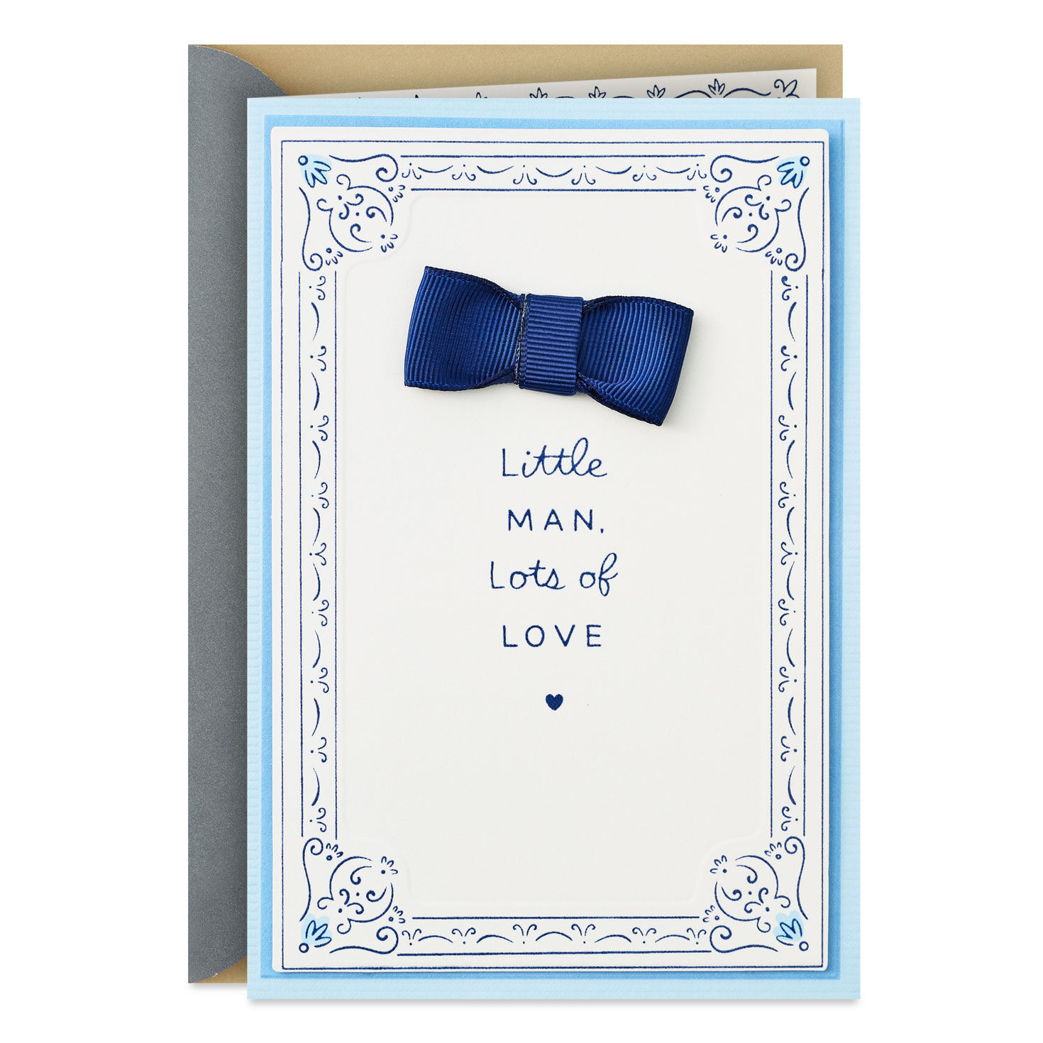 Little Man, Lots of Love New Baby Card for Boy