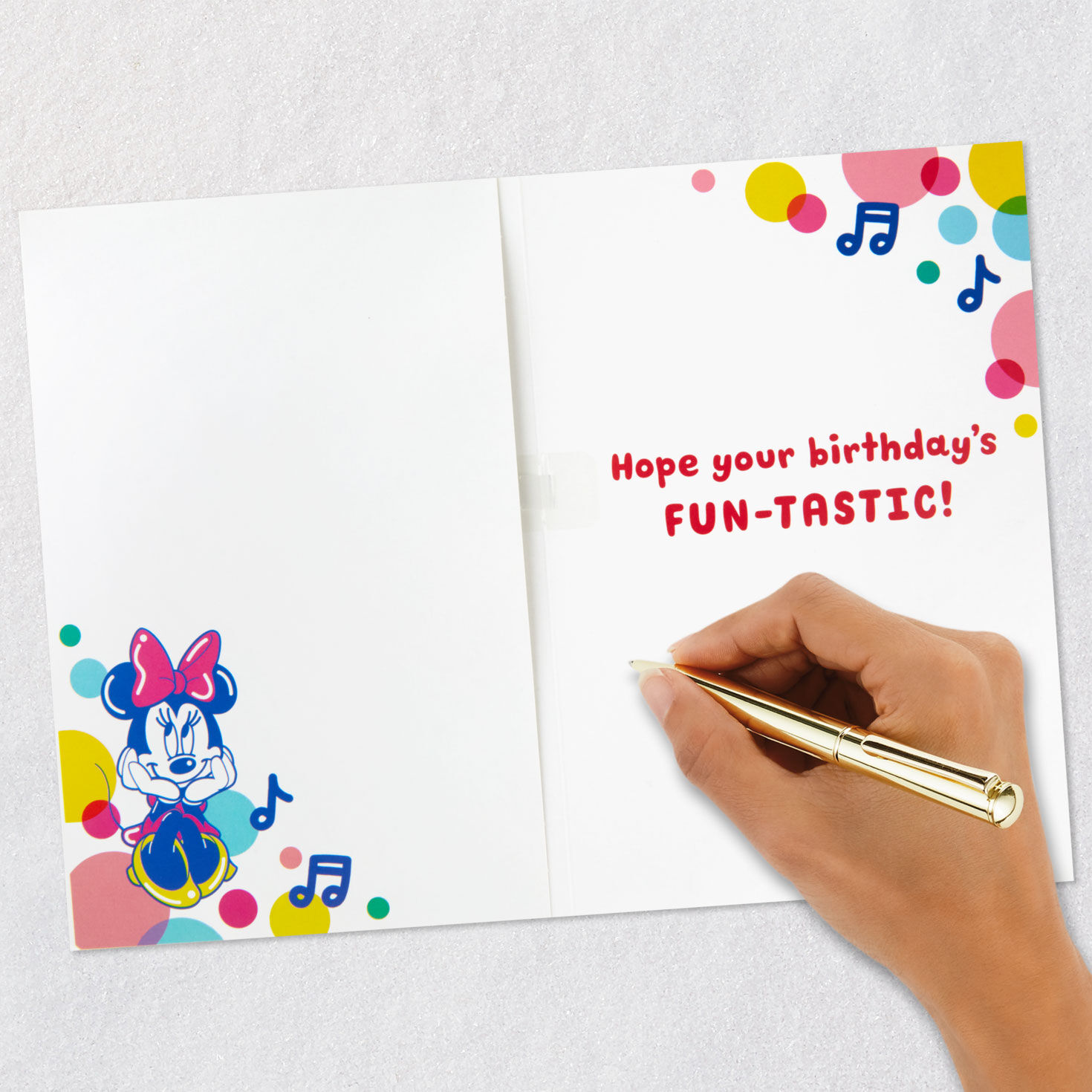 Disney Minnie Mouse Musical 4th Birthday Card signing card image number 6