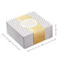 10" Gold and White Striped 2-Pack Gift Boxes With Bands, , large image number 4