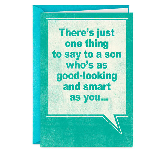 You're Welcome, Son Funny Birthday Card, 