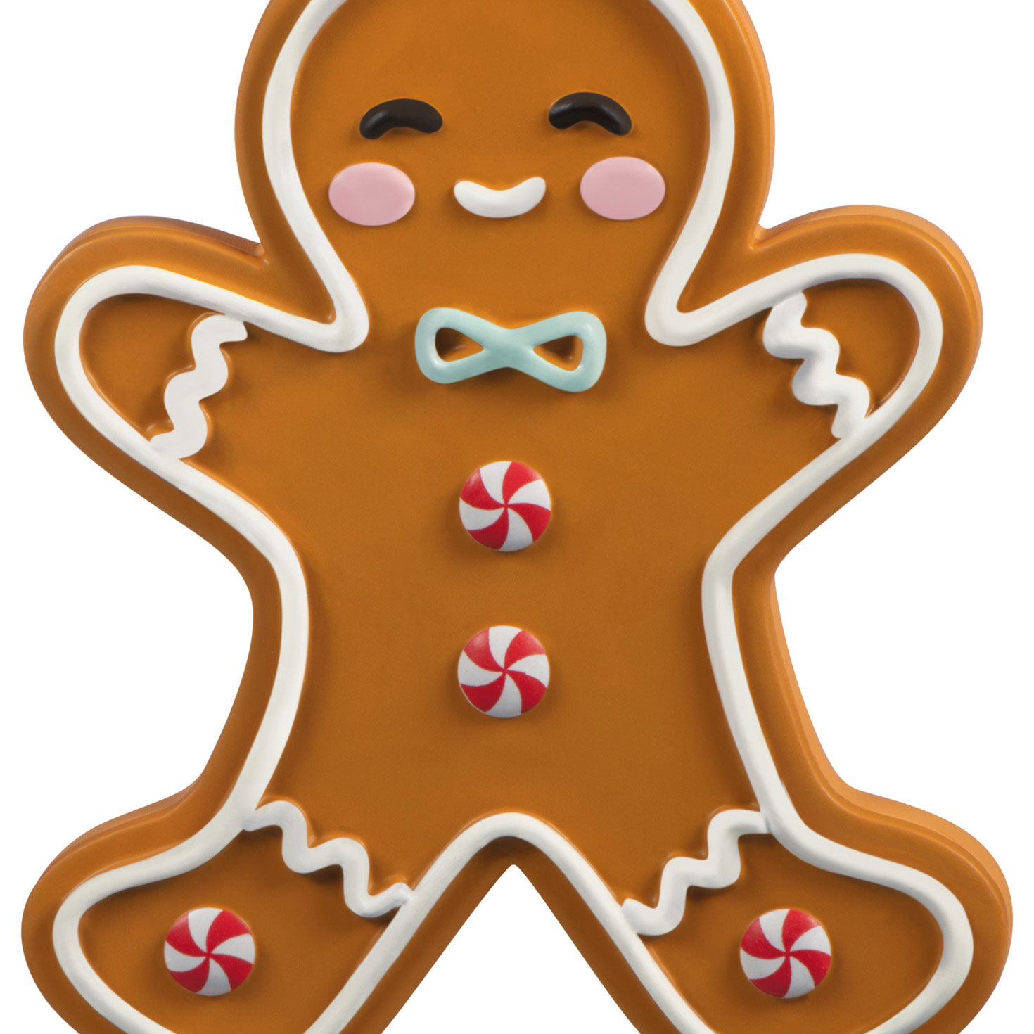 Gingerbread Man Cookie Christmas Ornament upclose view image number 5