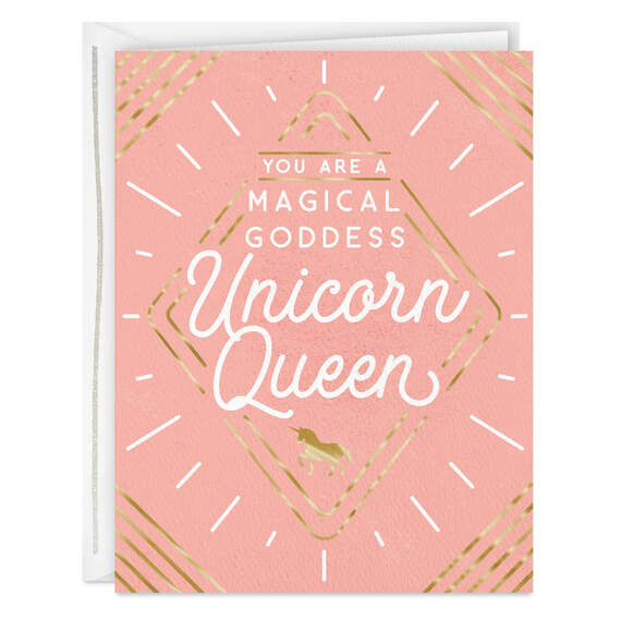 You're a Magical Goddess Unicorn Queen Card for Her, , large image number 1