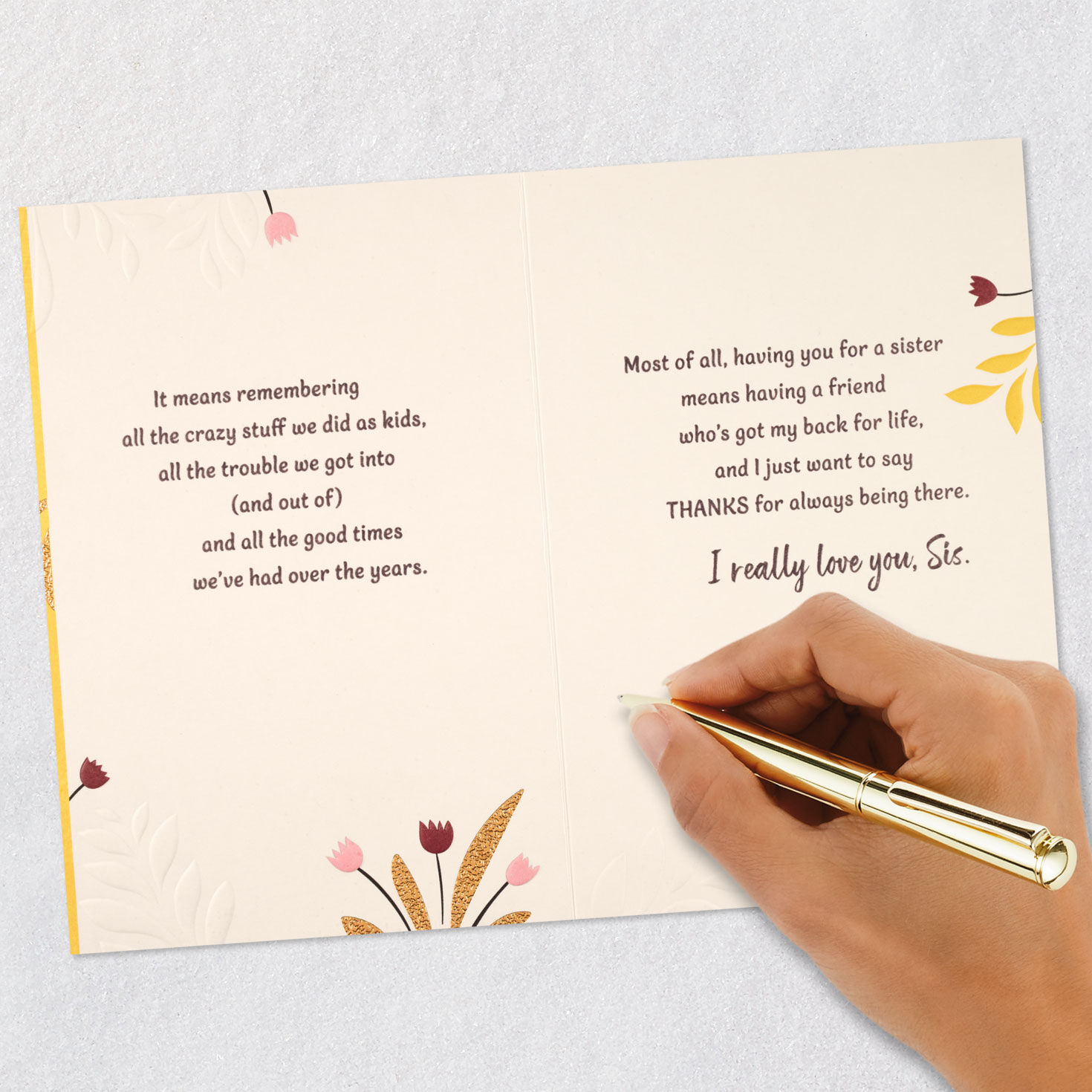 Thanks for Always Being There Card for Sister for only USD 4.99 | Hallmark