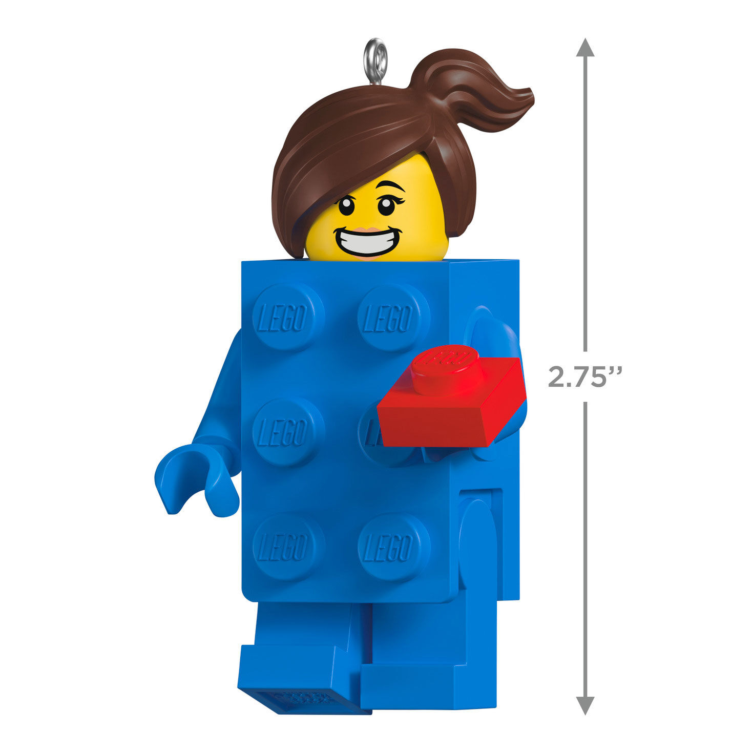 Brick Suit Girl LEGO Minifigure Keepsake Ornament Measurement image number 3