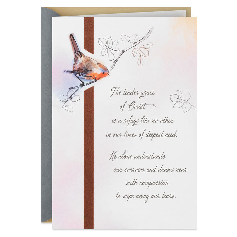 The Tender Grace of Christ Religious Sympathy Card