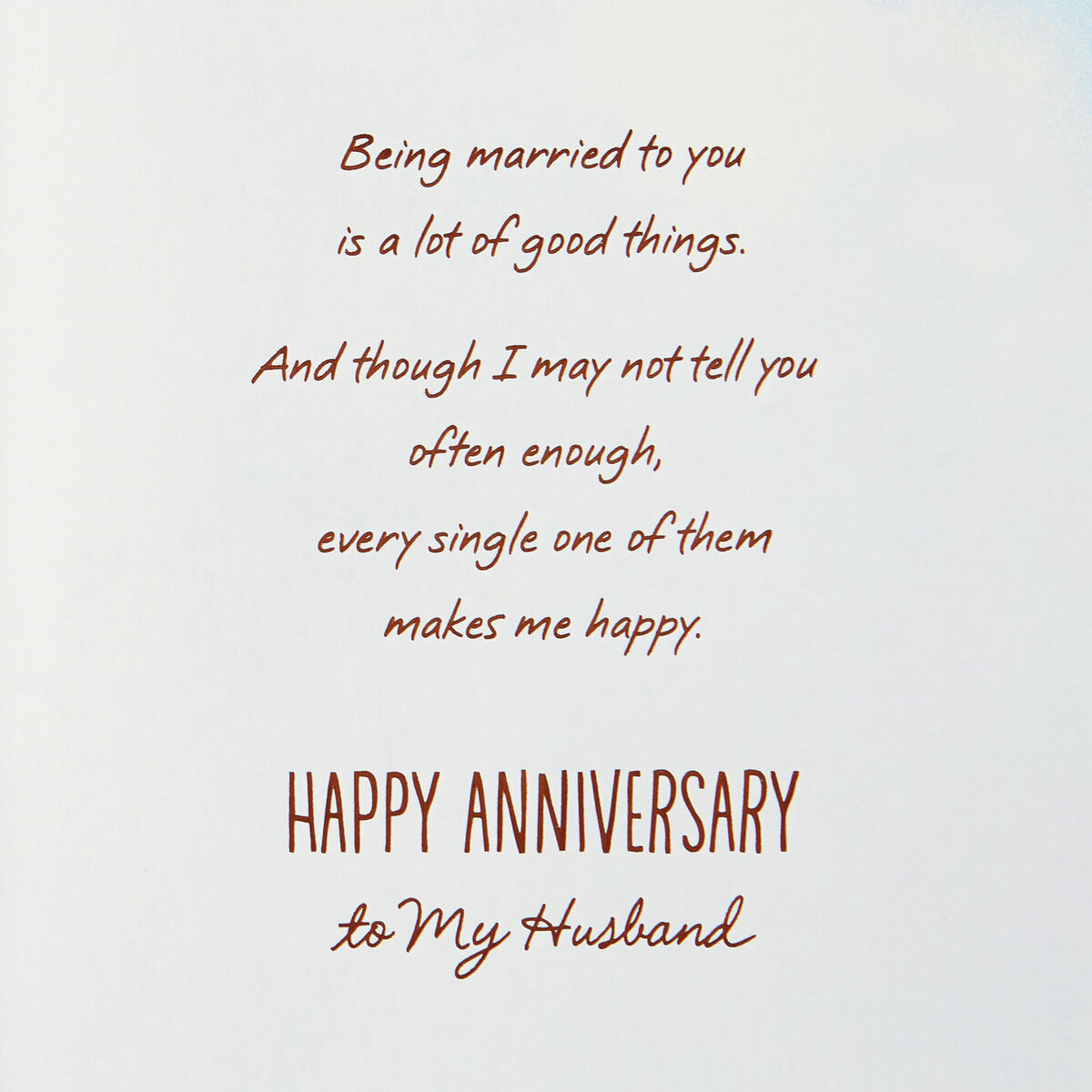 I Love What We Have Anniversary Card for Husband - Greeting Cards