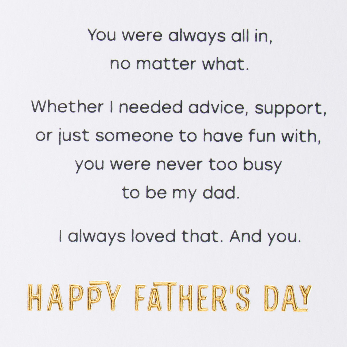 You Always Made Time for Me Father's Day Card for Dad for only USD 4.99 | Hallmark