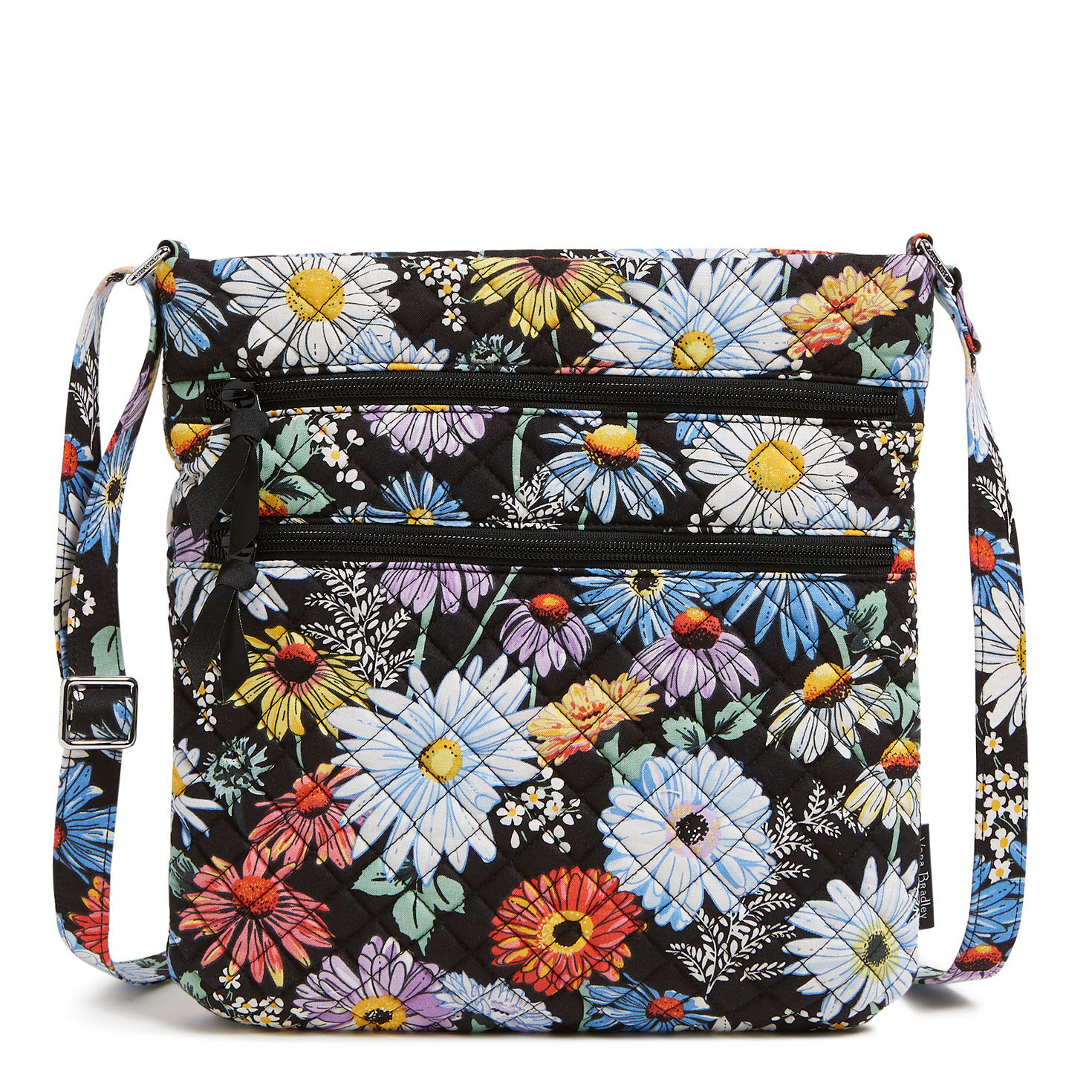 Vera Bradley Iconic Triple Zip Hipster in Daisies Handbags Purses Hallmark
