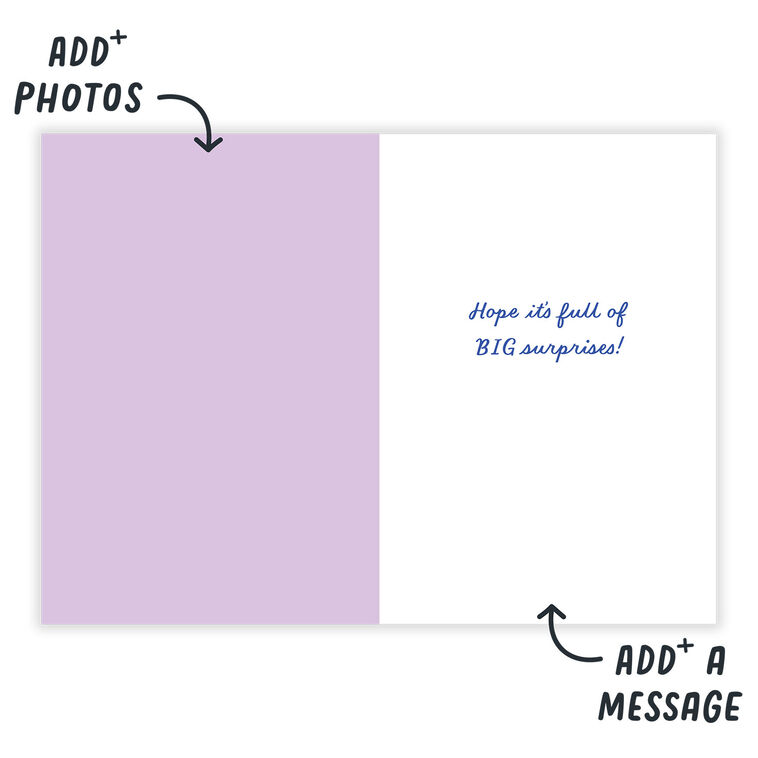 Person Holding Huge Cake Personalized Birthday Card  image number 3