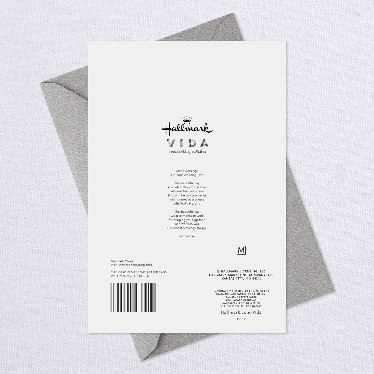 Thanks to God for Your Union Spanish-Language Wedding Card, , large image number 7