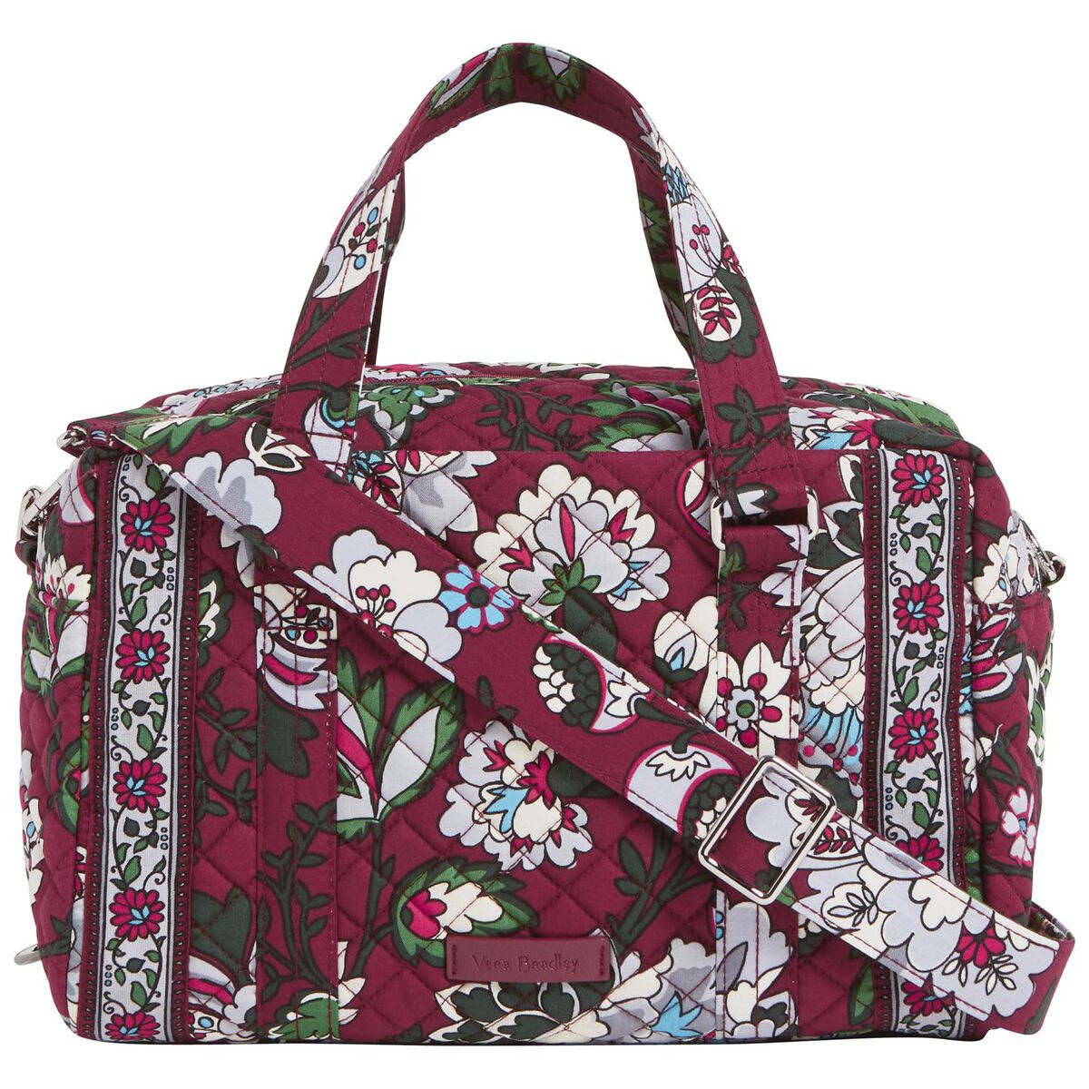 vera bradley neon blooms iconic tote bag