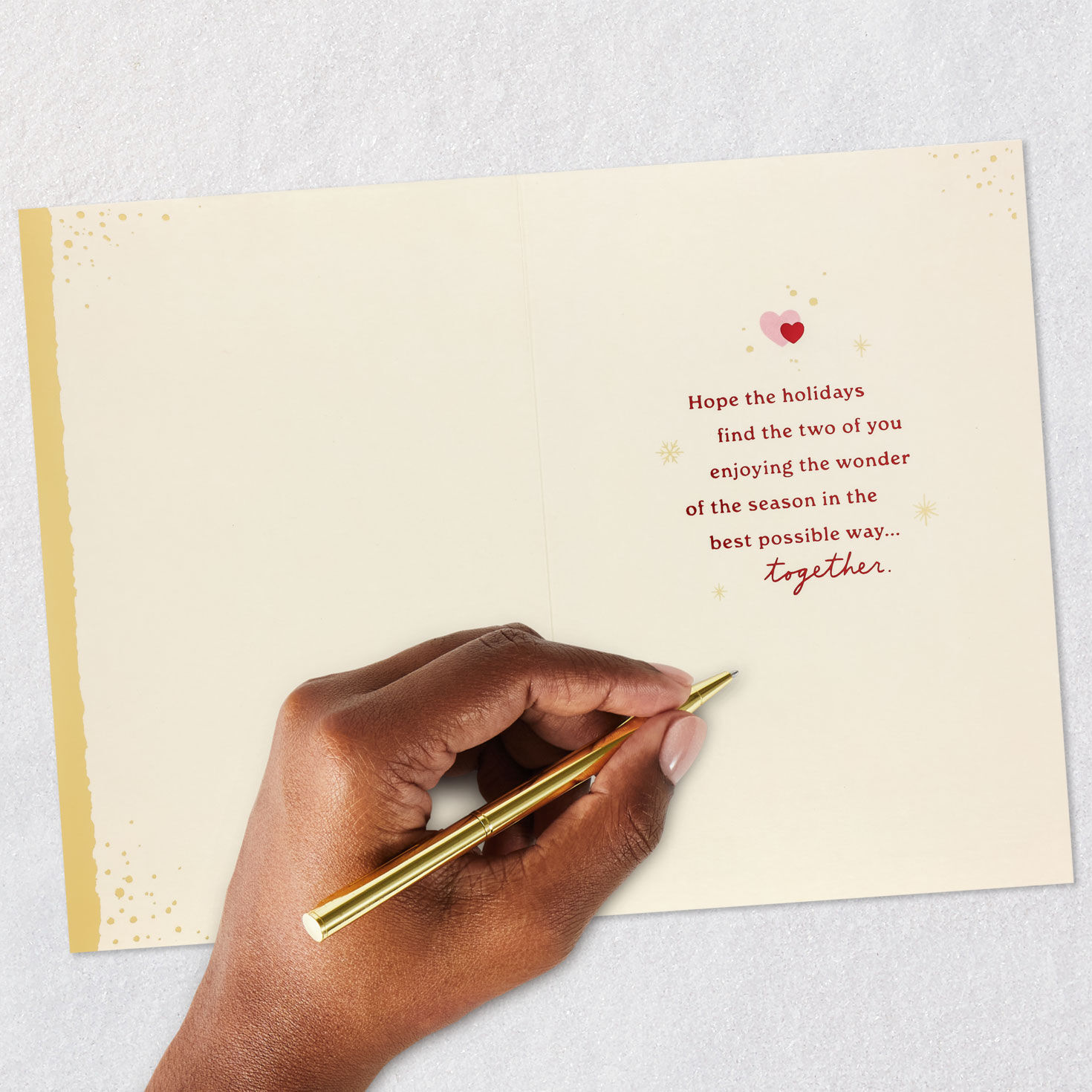 Couple Decorating Tree Card for Daughter and Partner Signing card image number 6