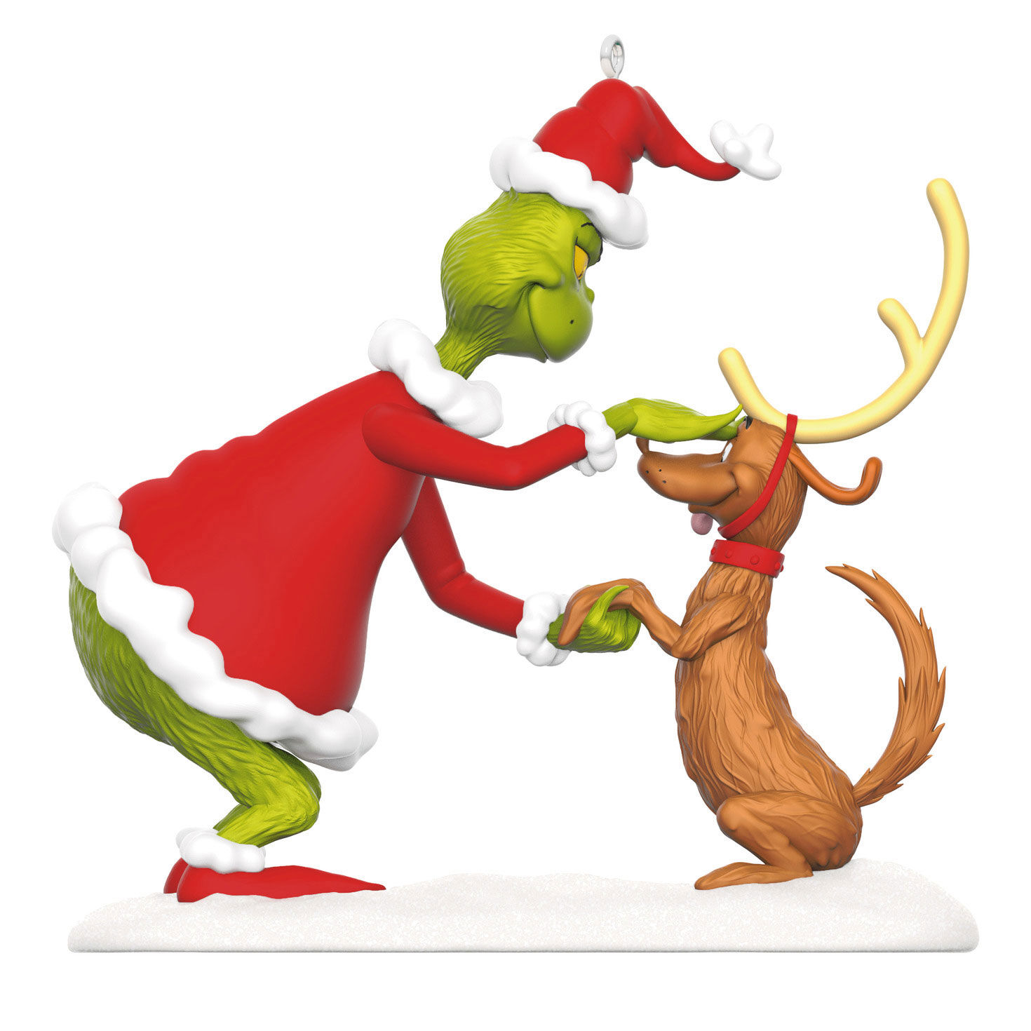 Grinch and Max the Dog Keepsake Ornament Back image number 6