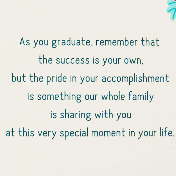 Sharing in Your Pride Graduation Card for Great-Granddaughter, , large image number 2