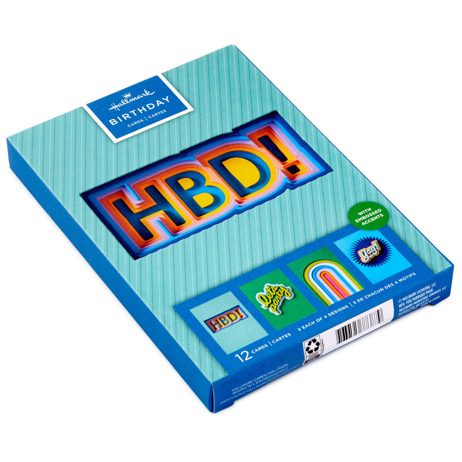 Celebrate Assorted Boxed Birthday & Congrats Cards Packaging image number 2