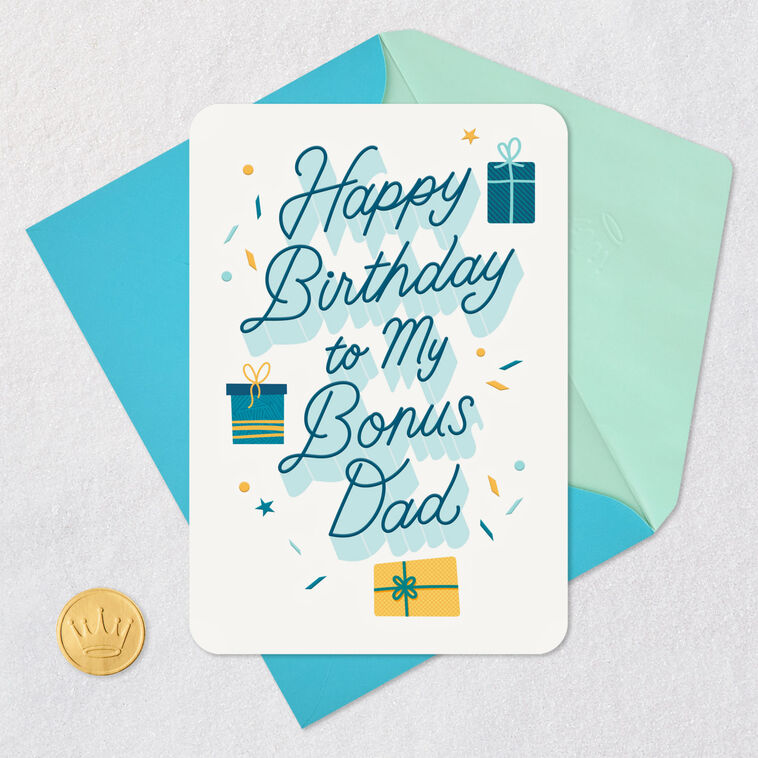 A Good Man and Great Role Model Birthday Card for Bonus Dad, , large image number 5