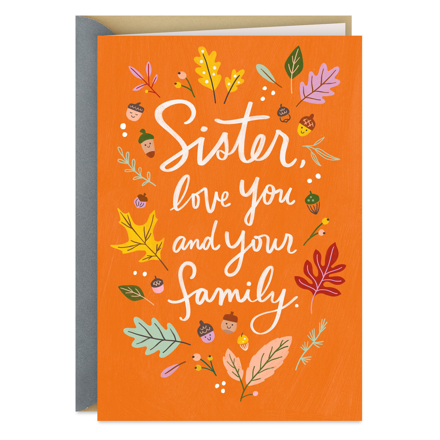 Love You All Thanksgiving Card for Sister and Family