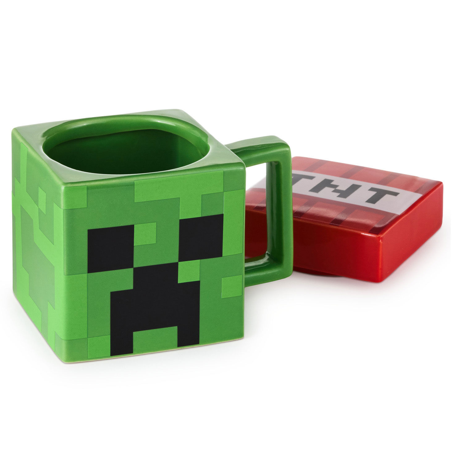 Minecraft Creeper Square Mug With Game Sounds, 15 oz. - Mugs