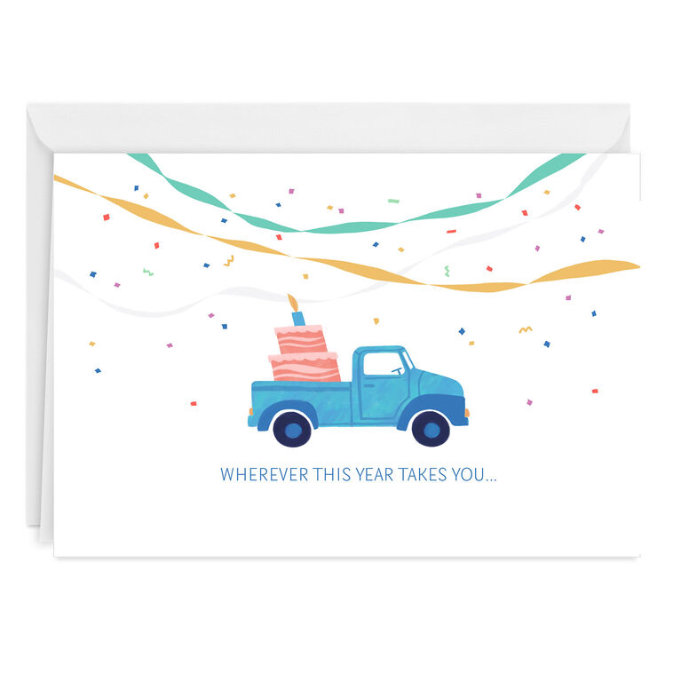 Party Truck Custom Birthday Card