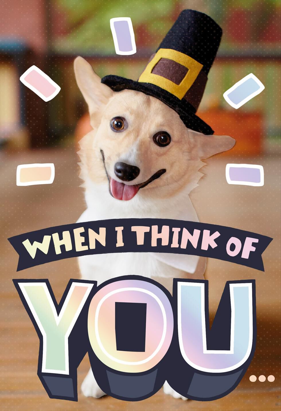 Thinking of You Thanksgiving Card