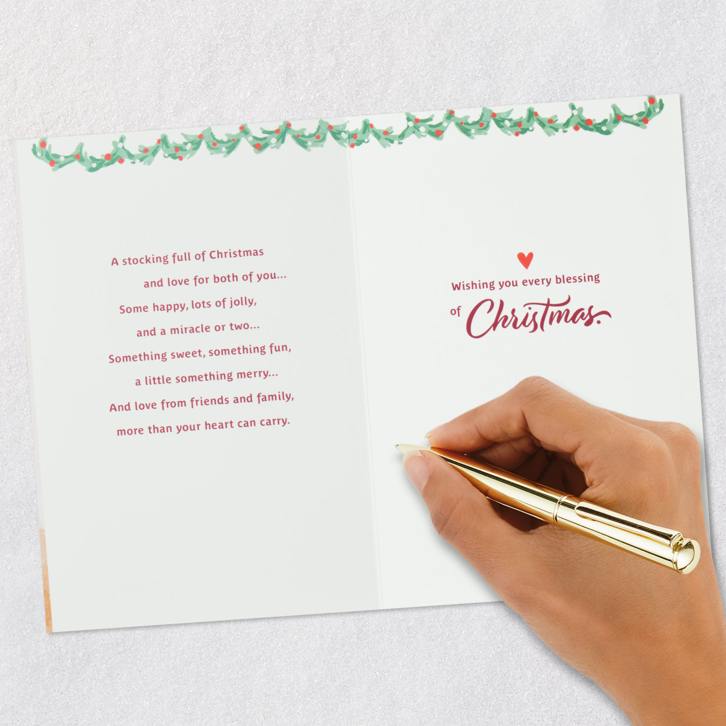 Wishing You Every Blessing Christmas Card for Both, , large image number 7