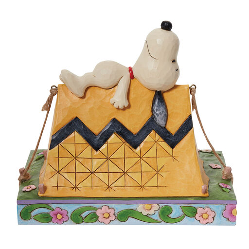 Jim Shore Peanuts Snoopy and Woodstock Camping Figurine, 6", 