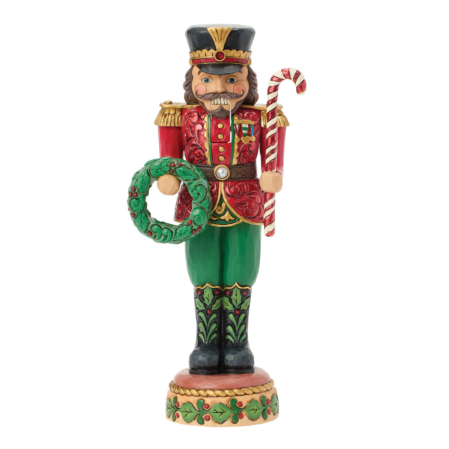 Jim Shore Heartwood Creek Festive Duty Toy Soldier Figurine, 8"