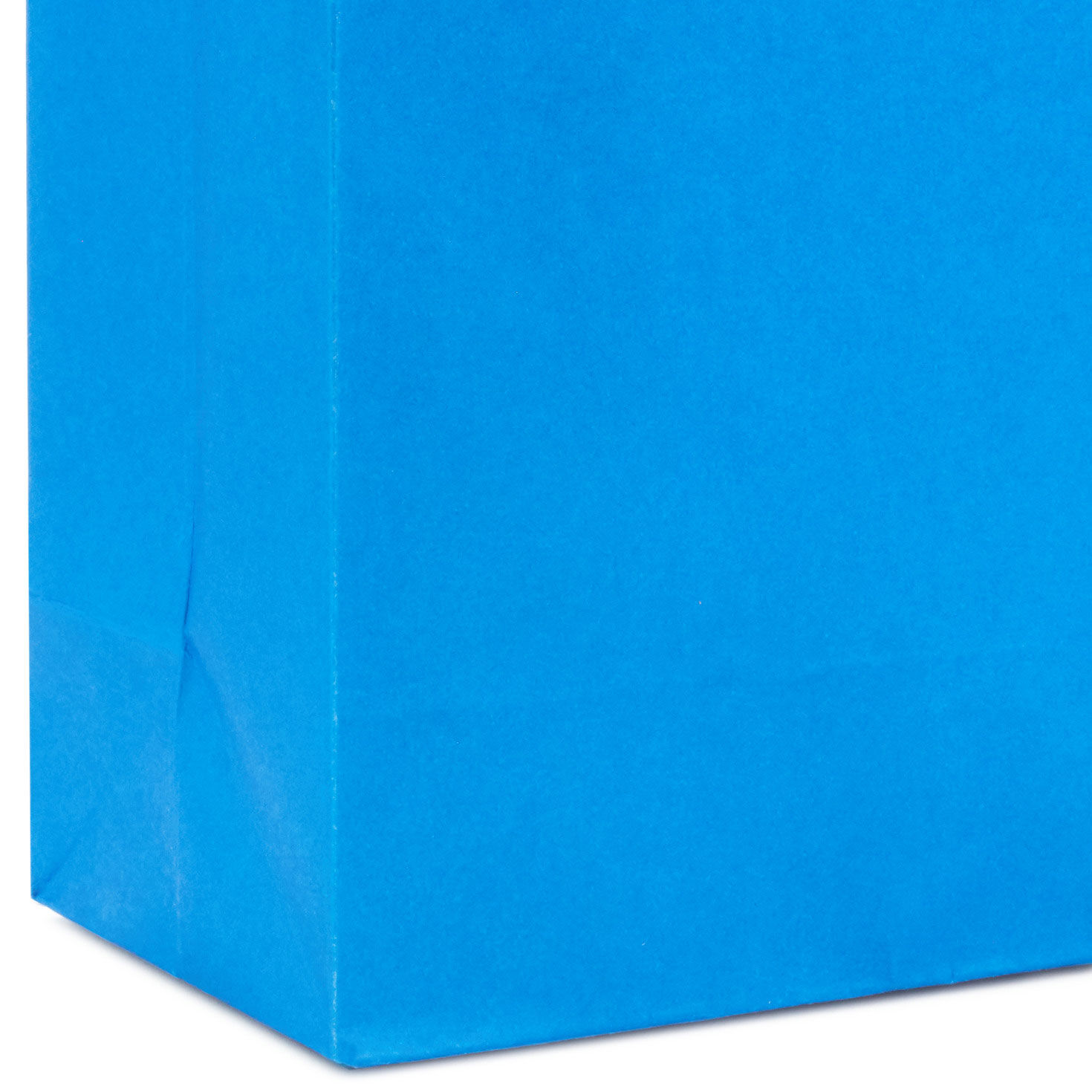 Solid Royal Blue Small Gift Bag Base/Side Detail image number 5