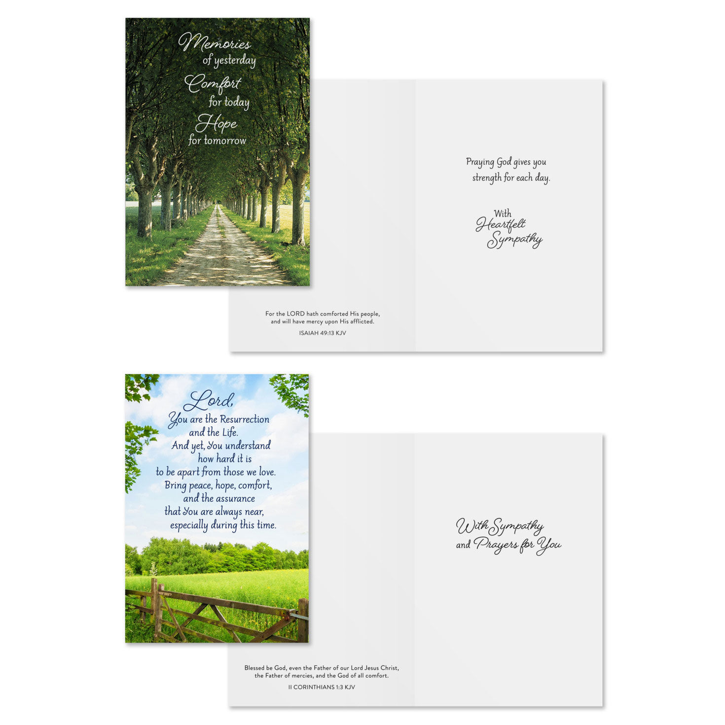 Comfort DaySpring Sympathy Cards Assortment Card Front with Sentiment image number 3