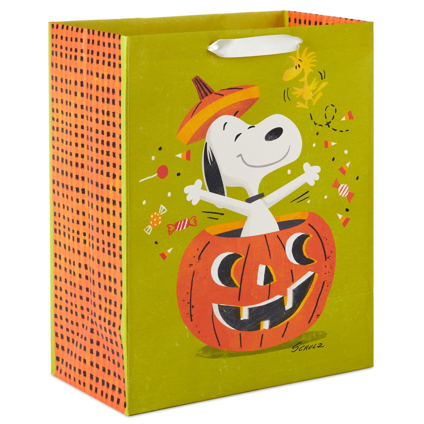 13" Peanuts® Snoopy in Pumpkin Large Halloween Gift Bag for only USD 3.99 | Hallmark