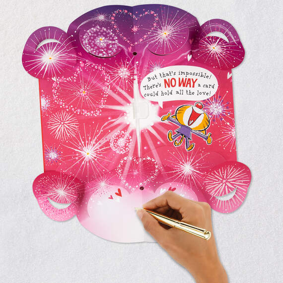 Love Explosion Funny Pop-Up Valentine's Day Card With Sound and Light, , large image number 6