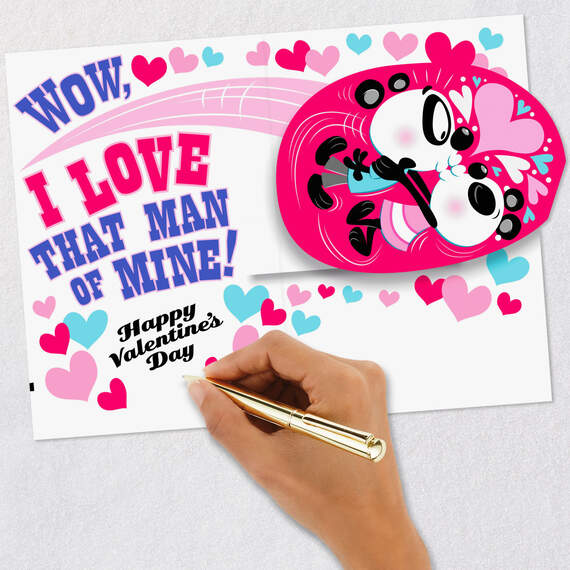 Love That Man of Mine Funny Pop-Up Valentine's Day Card for Husband, , large image number 8